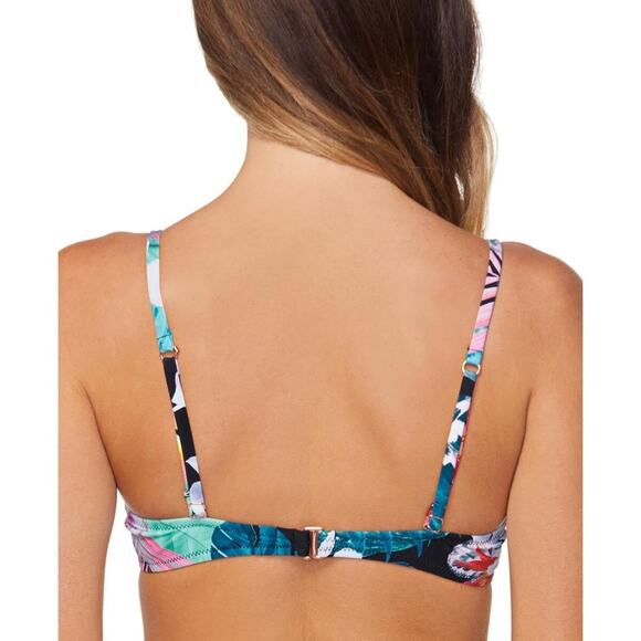 Raisins Womens Moonshadow Printed Push Up Bikini Swim Top Multi Size L 14468 - Picture 2 of 2